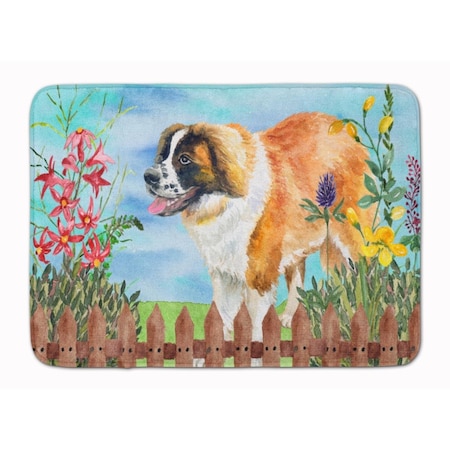 Carolines Treasures Saint Bernard Spring Machine Washable Memory Foam Mat CK1241RUG